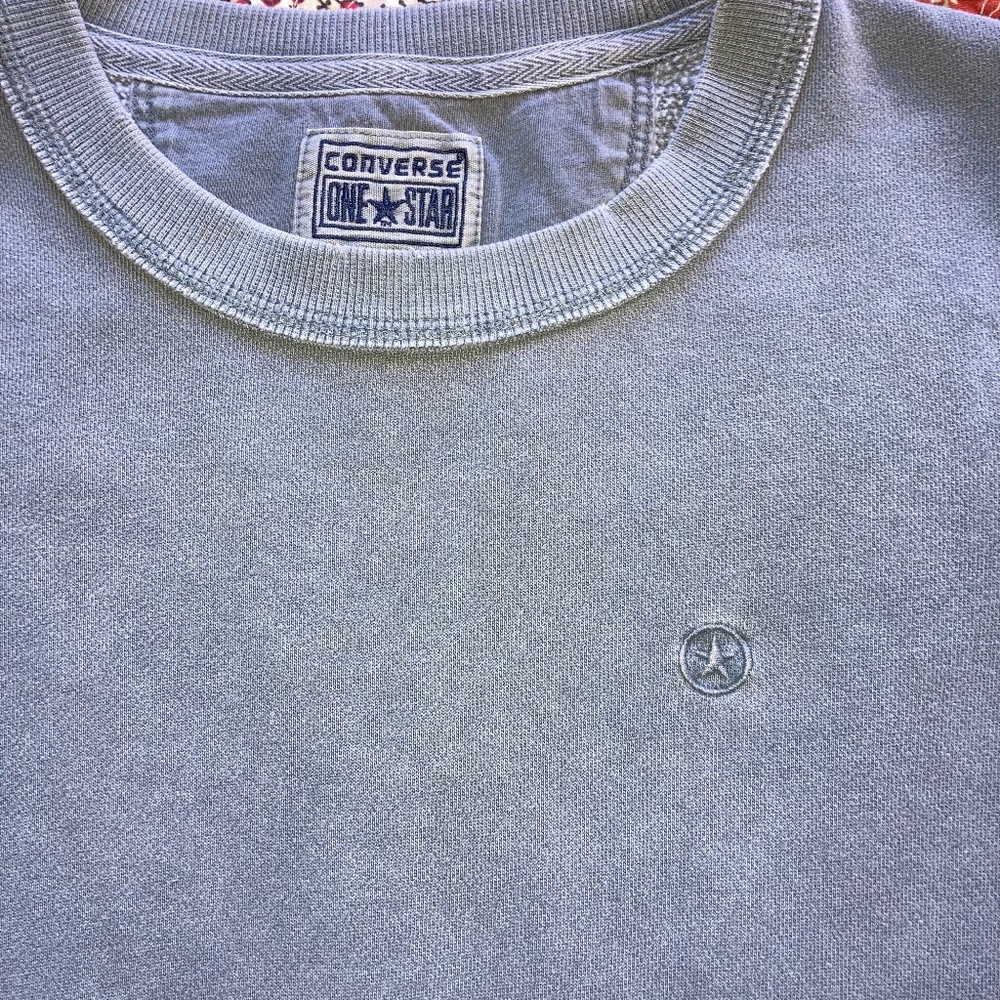 Gray Converse One Star Sweatshirt Sz M